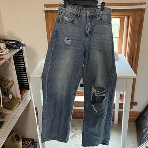 SHEIN SLOUCHY WIDE LEG JEANS